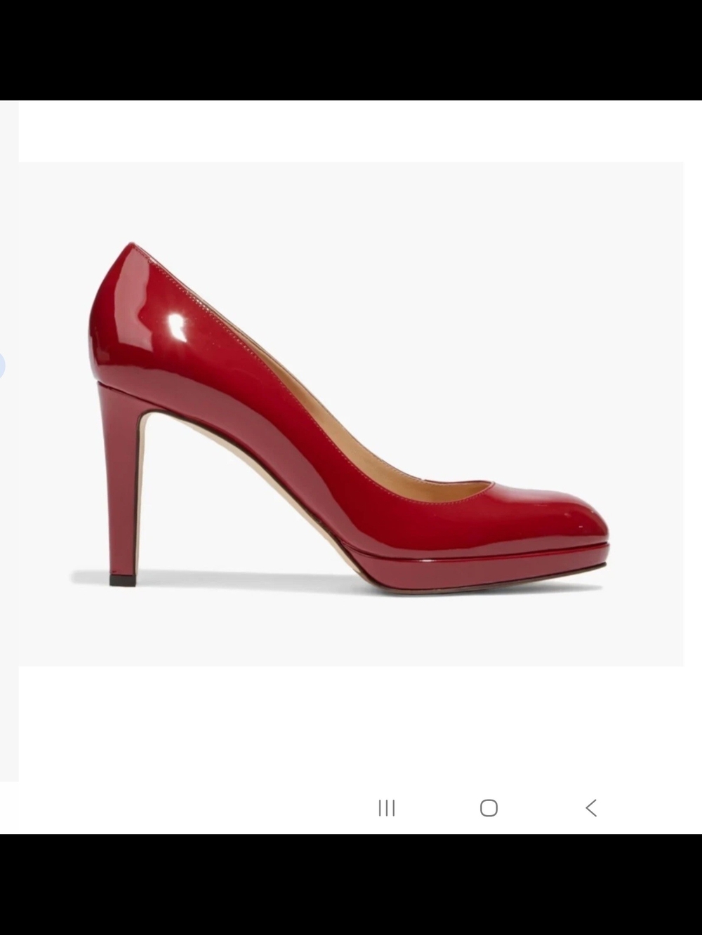SERGIO ROSSI Patent-leather platform pumps COLOR: BLOODY MARY Size EU 39.5 NWB
